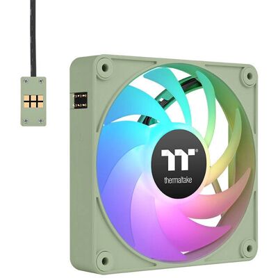Thermaltake - CL-F197-PL14MG-A - 140mm - Groen - pc-ventilator Thermaltake - CL-F197-PL14MG-A - 140mm - Groen - pc-ventilator