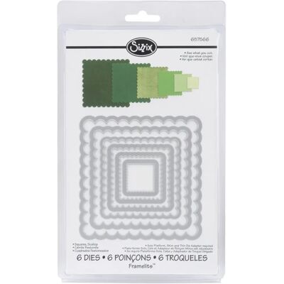 Zestaw wycinaków Sizzix Framelits - Srebrny - Die Cutting Framelits Zestaw wycinaków Sizzix Framelits - Srebrny - Die Cutting Framelits