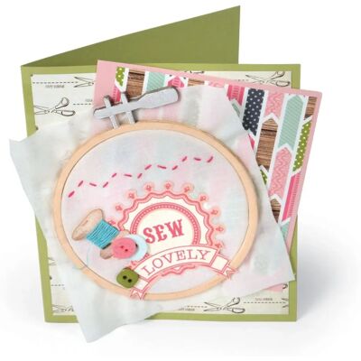 Sizzix Bigz Die Cercle à Broderie - Emballage Créatif Sizzix Bigz Die Cercle à Broderie - Emballage Créatif