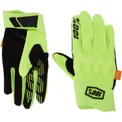 Rękawice Cognito 100% - Żółte Neon/ Czarny - Unisex Rękawice Cognito 100% - Żółte Neon/ Czarny - Unisex