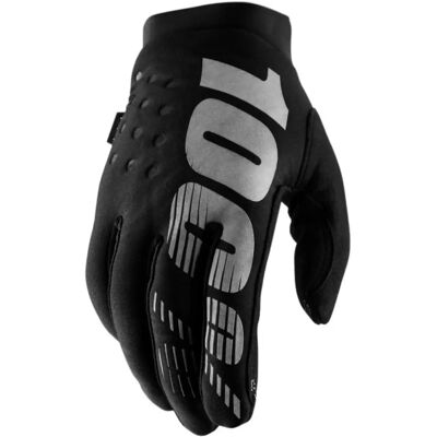 Gants Brisker 100% - Noir / Gris / Small - Gants de cyclisme - Publicité Gants Brisker 100% - Noir / Gris / Small - Gants de cyclisme - Publicité