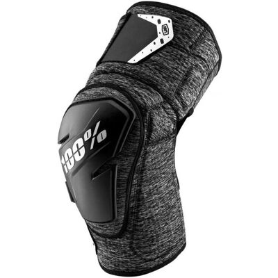 100% Fortis Knee Guards - Grey Heather / Black / Large - Knee Guards 100% Fortis Knee Guards - Grey Heather / Black / Large - Knee Guards