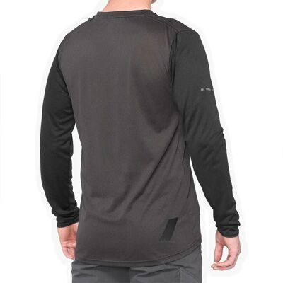 Ridecamp Schwarzes Unisex Langarm T-Shirt - Radfahren Ridecamp Schwarzes Unisex Langarm T-Shirt - Radfahren