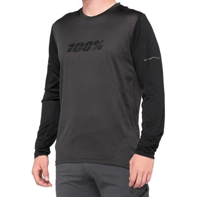 100%, Herren, Velotrikot, Ridecamp (XL), Grau, Schwarz, XL - Cyclings Jersey 100%, Herren, Velotrikot, Ridecamp (XL), Grau, Schwarz, XL - Cyclings Jersey