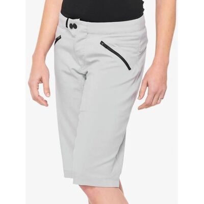 100% Ridecamp Damen Shorts - Grau - Enganliegend 100% Ridecamp Damen Shorts - Grau - Enganliegend