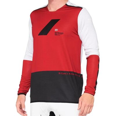 100% R-Core X Herren Biketrikot - Rot / Schwarz - M 100% R-Core X Herren Biketrikot - Rot / Schwarz - M