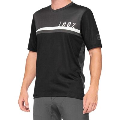 100% Airmatic Kurzarm MTB Trikot - Schwarz / Anthrazit / S 100% Airmatic Kurzarm MTB Trikot - Schwarz / Anthrazit / S