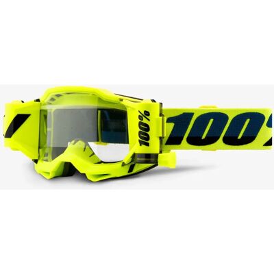 Lunettes 100% Accuri Forecast GEN. 2 - Masque VTT Homme fluo yellow/clear - Publicité Lunettes 100% Accuri Forecast GEN. 2 - Masque VTT Homme fluo yellow/clear - Publicité