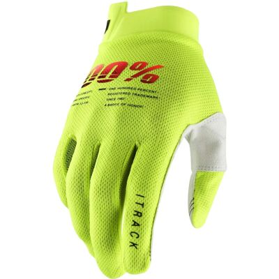 100% Itrack Unisex Yellow Bicycle Gloves XL 100% Itrack Unisex Yellow Bicycle Gloves XL