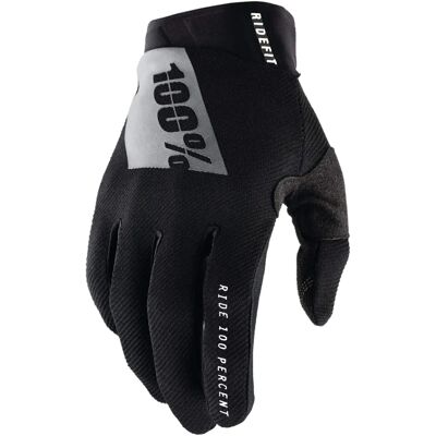 100% Ridefit Handschoenen - Zwart - Wit - XXL 100% Ridefit Handschoenen - Zwart - Wit - XXL