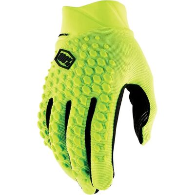 Gants Geomatic 100% - Jaune Fluo - S - Accessoires VTT - Publicité Gants Geomatic 100% - Jaune Fluo - S - Accessoires VTT - Publicité