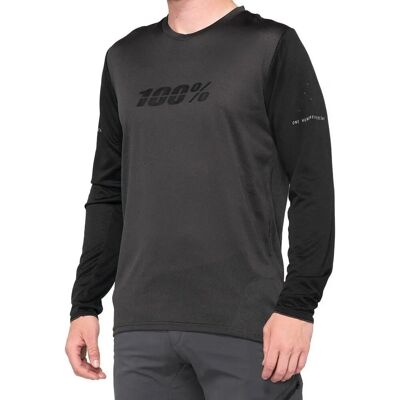 100% Ridecamp Langarm-Jersey - Schwarz - Sportives MTB-Trikot 100% Ridecamp Langarm-Jersey - Schwarz - Sportives MTB-Trikot