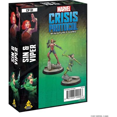 Podstawowy zestaw Marvel Sin Viper - Strategiczna gra miniatur Podstawowy zestaw Marvel Sin Viper - Strategiczna gra miniatur