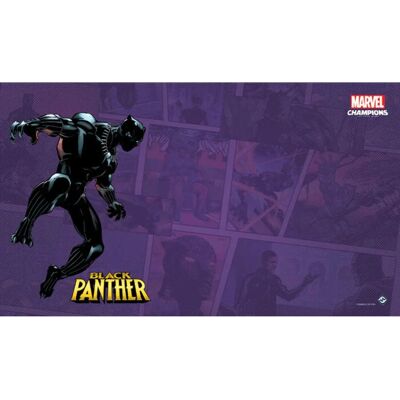 Fantasy Flight Games Marvel: Champions - Alfombrilla de juego de Black Panther Fantasy Flight Games Marvel: Champions - Alfombrilla de juego de Black Panther