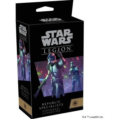 Fantasy Flight Games Star Wars : Legion - Extension Spécialistes de la République - Publicité Fantasy Flight Games Star Wars : Legion - Extension Spécialistes de la République - Publicité