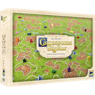 Z-Man Games Carcassonne Big Box Strategy Board Game - Family Fun Z-Man Games Carcassonne Big Box Strategy Board Game - Family Fun
