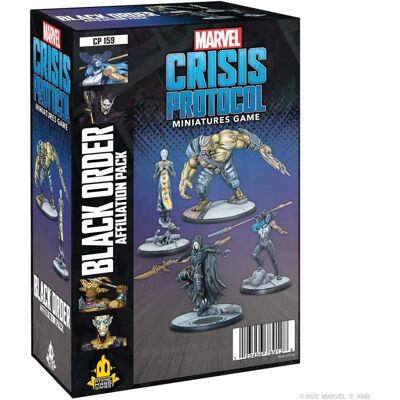 Atomic Mass Games Black Order Pack d'Affiliation Marvel Crisis Protocol - Extension de Miniatures - Publicité Atomic Mass Games Black Order Pack d'Affiliation Marvel Crisis Protocol - Extension de Miniatures - Publicité