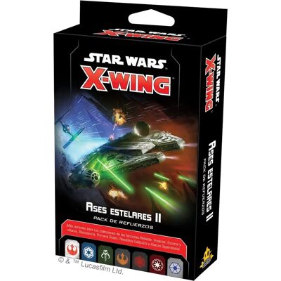 Atomic Mass Games Star Wars X-wing: Caza Estelar II Pack de Refuerzos - Juego de Miniaturas Atomic Mass Games Star Wars X-wing: Caza Estelar II Pack de Refuerzos - Juego de Miniaturas
