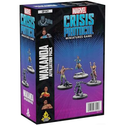 Pack d'affiliation Wakanda pour Marvel Crisis Protocol - Jeu de Miniatures Pack d'affiliation Wakanda pour Marvel Crisis Protocol - Jeu de Miniatures