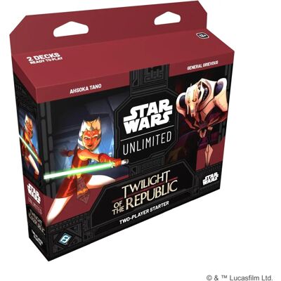 Fantasy Flight Games Star Wars Unlimited Twilight of the Republic Zestaw startowy dla dwóch graczy Fantasy Flight Games Star Wars Unlimited Twilight of the Republic Zestaw startowy dla dwóch graczy