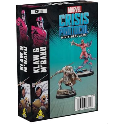 Atomic Mass Games Klaw & M'Baku Marvel Crisis Protocol Miniatures - Kolekcjonerska gra planszowa Atomic Mass Games Klaw & M'Baku Marvel Crisis Protocol Miniatures - Kolekcjonerska gra planszowa