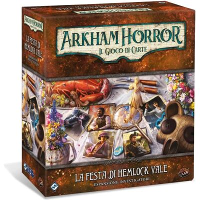 Fantasy Flight Games Arkham Horror LCG La Fête de Hemlock Vale - Extension Investigateurs - Publicité Fantasy Flight Games Arkham Horror LCG La Fête de Hemlock Vale - Extension Investigateurs - Publicité