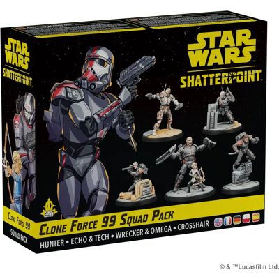 Atomic Mass Games Star Wars Shatterpoint Clone Force 99 Pack - Jeu de Miniatures Atomic Mass Games Star Wars Shatterpoint Clone Force 99 Pack - Jeu de Miniatures