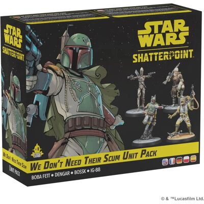 Atomic Mass Games Star Wars Shatterpoint We Don't Need Their Scum Squad Pack Atomic Mass Games Star Wars Shatterpoint We Don't Need Their Scum Squad Pack