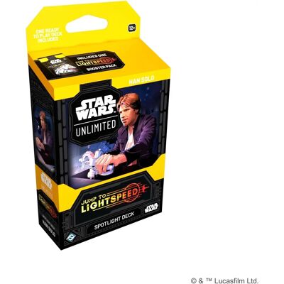 Fantasy Flight Games Star Wars: Unlimited Jump To Lightspeed Han Solo Deck - Publicité Fantasy Flight Games Star Wars: Unlimited Jump To Lightspeed Han Solo Deck - Publicité
