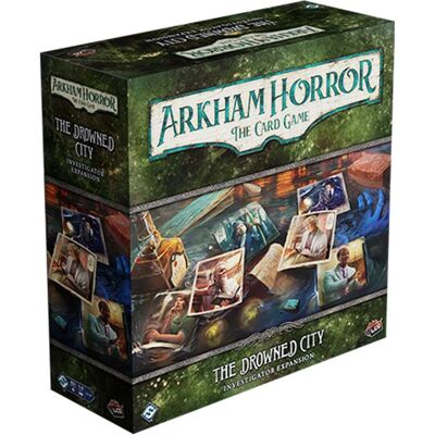 Fantasy Flight Games - Drowned City Investigator Expansion - card game expansion Fantasy Flight Games - Drowned City Investigator Expansion - card game expansion