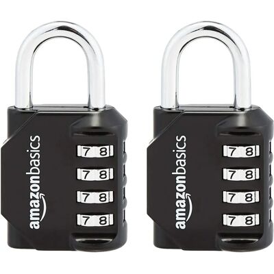 Amazon Basics Modell AB-PL111 4-stelliges Zahlenschloss - Lock Amazon Basics Modell AB-PL111 4-stelliges Zahlenschloss - Lock