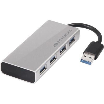 Club 3D CSV-1431 Docking USB 3.2 - 4 Ports, Noir, Argent - Publicité Club 3D CSV-1431 Docking USB 3.2 - 4 Ports, Noir, Argent - Publicité