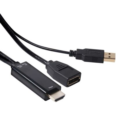 Adaptateur HDMI à DisplayPort de Club 3D - Changeur de genre de câble - Publicité Adaptateur HDMI à DisplayPort de Club 3D - Changeur de genre de câble - Publicité