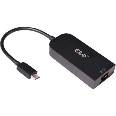 CLUB3D - CAC-1520 - 2.5 Gbit RJ45 - USB-C Ethernet-Adapter CLUB3D - CAC-1520 - 2.5 Gbit RJ45 - USB-C Ethernet-Adapter
