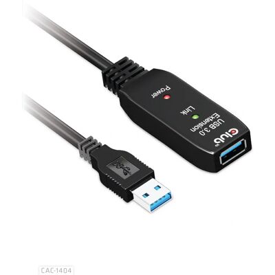 Club 3D CAC-1404 - USB 3.2 Gen 1 - USB-A - Black - USB cable Club 3D CAC-1404 - USB 3.2 Gen 1 - USB-A - Black - USB cable