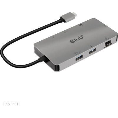 Club3D CSV-1593 USB 3.2 Gen 1 Type-C 8-in-1 Hub Club3D CSV-1593 USB 3.2 Gen 1 Type-C 8-in-1 Hub