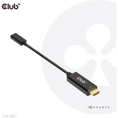 CLUB3D CAC-1333 Video Kabeladapter - 4K60Hz HDMI zu USB-C CLUB3D CAC-1333 Video Kabeladapter - 4K60Hz HDMI zu USB-C