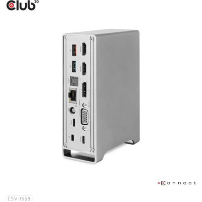 CLUB3D CSV-1568 Kannettava telakka - Metalli USB-C CLUB3D CSV-1568 Kannettava telakka - Metalli USB-C