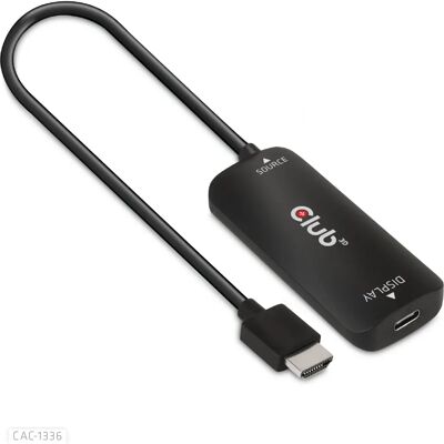 CLUB3D CAC-1336 Video Cable Adapter - 1m HDMI + USB Black CLUB3D CAC-1336 Video Cable Adapter - 1m HDMI + USB Black