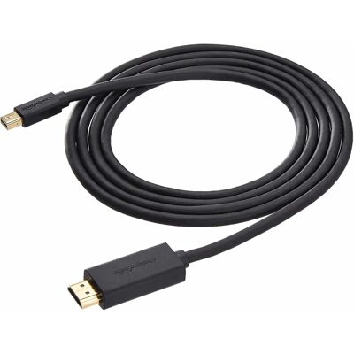 Adattatore Cavo Video AmazonBasics AZDPHD06 - 1,8m - Nero - TV & Video Adattatore Cavo Video AmazonBasics AZDPHD06 - 1,8m - Nero - TV & Video