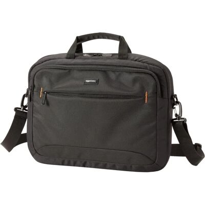 Amazon Basics Laptopväska - Smal, vadderad med fickor för tillbehör, för 15,6" bärbara datorer Amazon Basics Laptopväska - Smal, vadderad med fickor för tillbehör, för 15,6" bärbara datorer