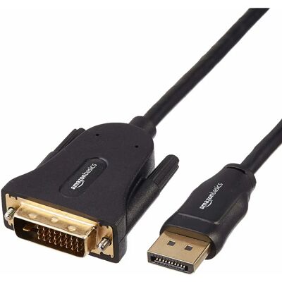 AmazonBasics HL-007268 Video Kabeladapter - 1,8 m DisplayPort auf DVI Schwarz AmazonBasics HL-007268 Video Kabeladapter - 1,8 m DisplayPort auf DVI Schwarz