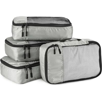Amazon Basics Graue Reise-Organizer-Kuben-Set - 4 Stück Amazon Basics Graue Reise-Organizer-Kuben-Set - 4 Stück