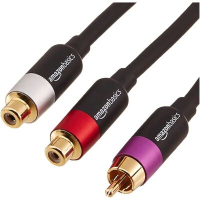 AmazonBasics Audio Kabel - 0,305m, RCA, Zwart, Goud, Roze, Rood, Wit AmazonBasics Audio Kabel - 0,305m, RCA, Zwart, Goud, Roze, Rood, Wit