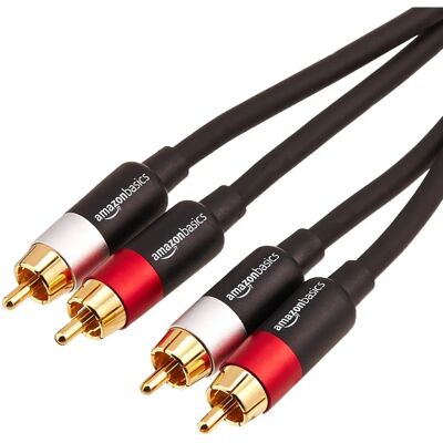 Kabel audio RCA AmazonBasics 4,57 m - Černá, Zlato, Červená, Bílá Kabel audio RCA AmazonBasics 4,57 m - Černá, Zlato, Červená, Bílá