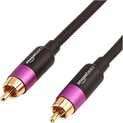 AmazonBasics PBH-19088 Audiokabel - 2,44 m, RCA, Schwarz, Gold, Lila AmazonBasics PBH-19088 Audiokabel - 2,44 m, RCA, Schwarz, Gold, Lila