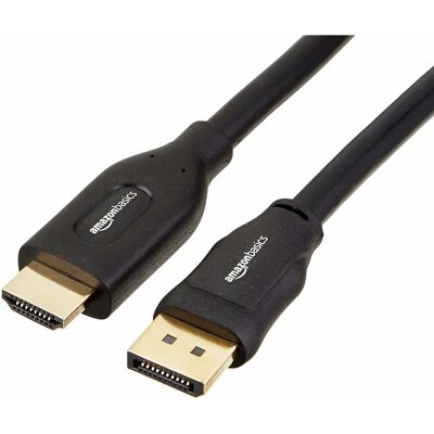 AmazonBasics HL-007265 Video Cable Adapter - 4.5m - HDMI to DisplayPort AmazonBasics HL-007265 Video Cable Adapter - 4.5m - HDMI to DisplayPort