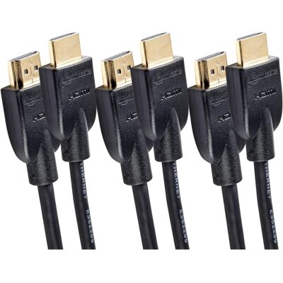 Amazon Basics High-Speed 4K HDMI Cable - 6 Feet - 3-Pack Amazon Basics High-Speed 4K HDMI Cable - 6 Feet - 3-Pack