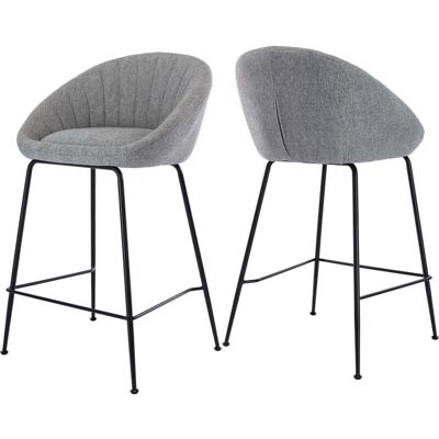 Wahson - Taburete de bar - Gris - Pack de 2 - Taburete de bar Wahson - Taburete de bar - Gris - Pack de 2 - Taburete de bar