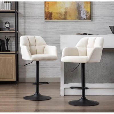 Sillas de Oficina Wahson - Taburetes de Terciopelo Ajustables - Diseño Moderno Sillas de Oficina Wahson - Taburetes de Terciopelo Ajustables - Diseño Moderno